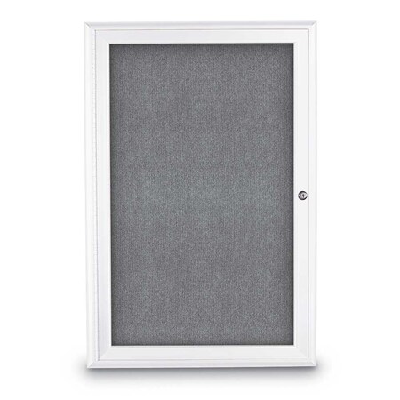 United Visual Products Sliding Door Indoor Enclosed Corkboard, 9 UV9029ACSH-GOLD-KEYLIME